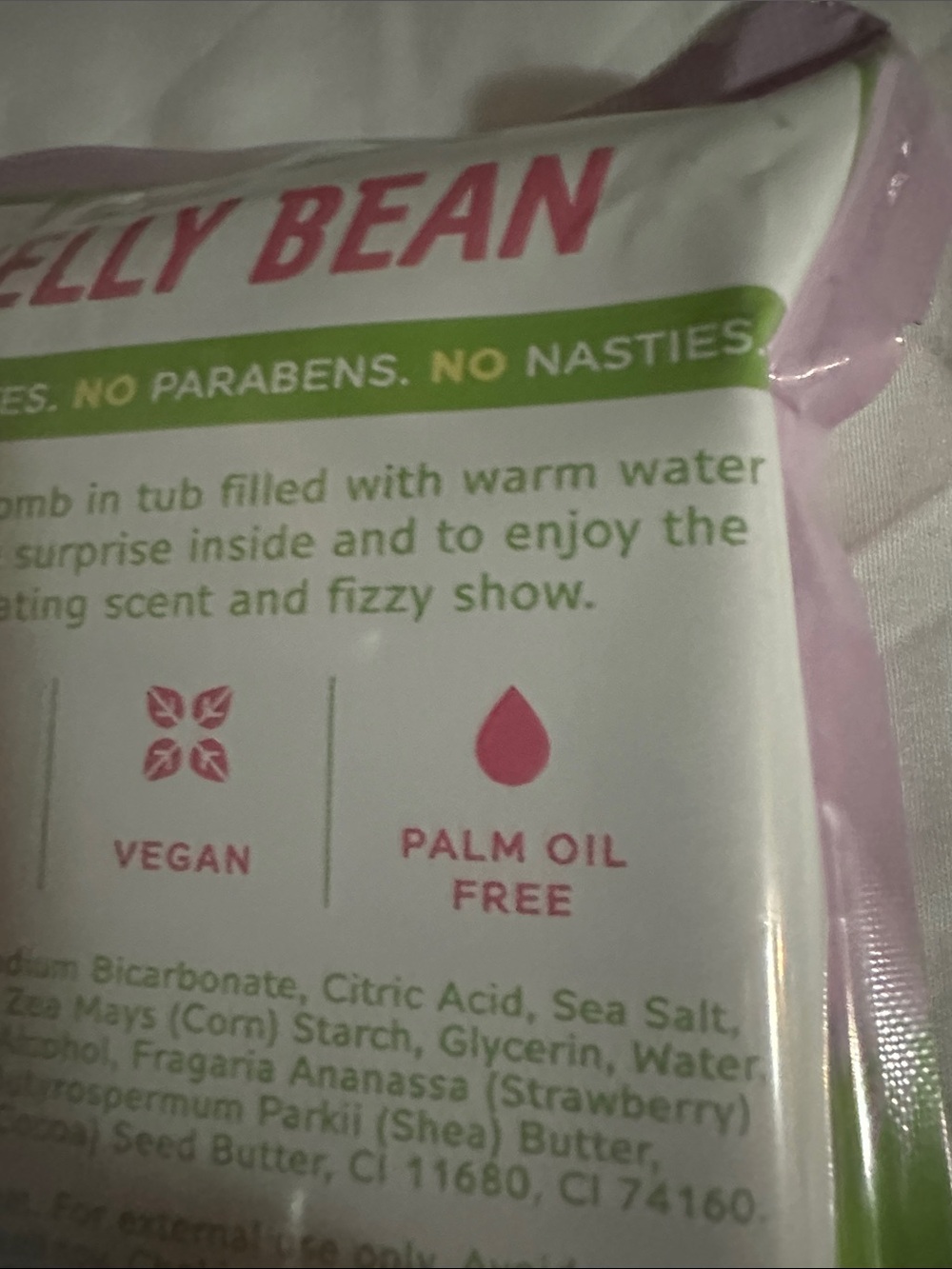 Feeling Smitten Jelly Bean Surprise Bath Bomb Toy Inside Vegan Cruelty Free NIP - Picture 8 of 8